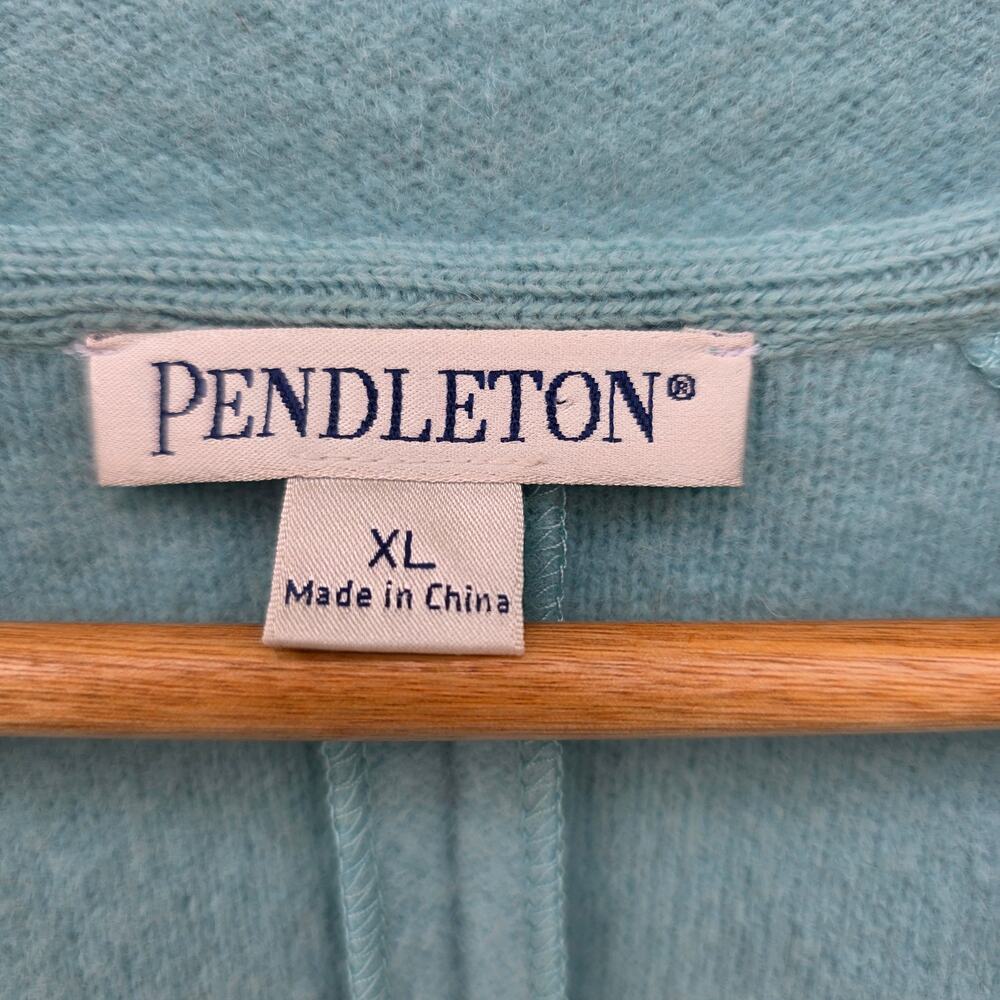 Vintage Pendleton Lambswool One-Button Cardigan S… - image 3